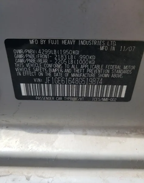 JF1GE61648G519874